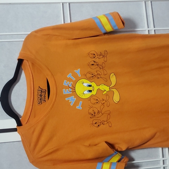Looney Tunes Tweety  Womens  Football T Shirt - Picture 2 of 5